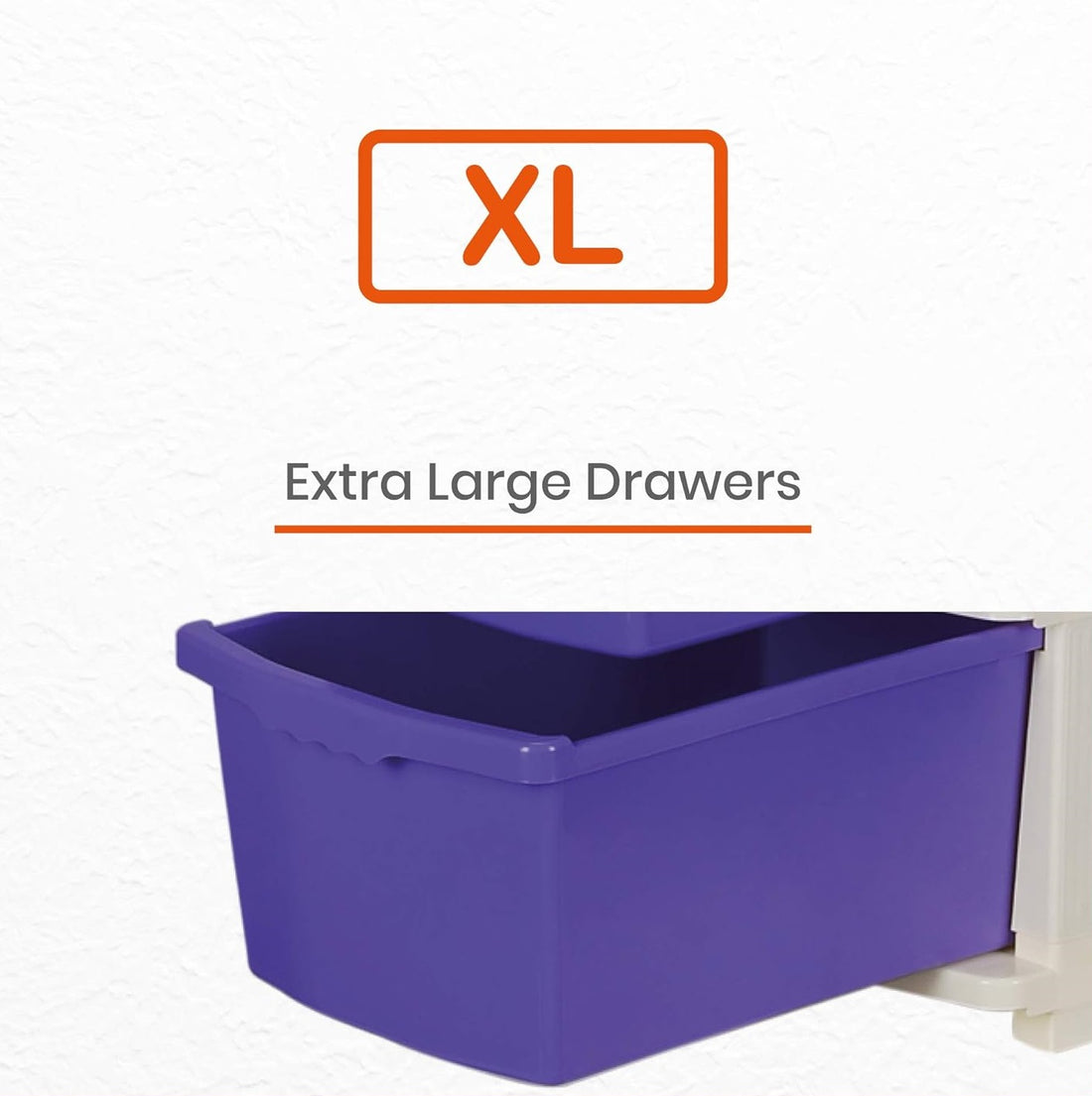 PALAK 3XL Classic Drawer Storage Unit (Purple)