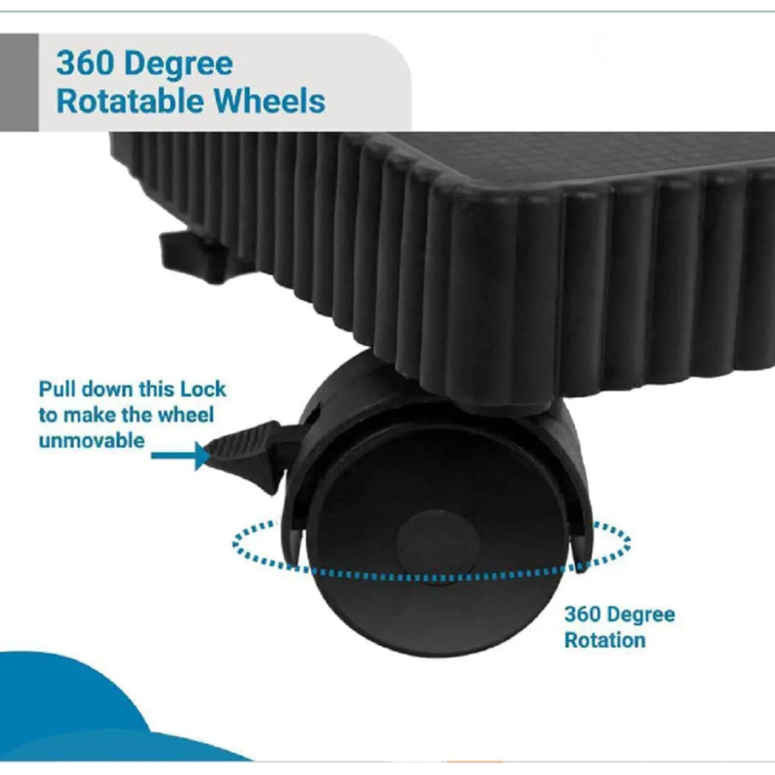 PALAK Adjustable Fridge Trolley Stand with Wheels for Refrigerator, Washing Machine & Appliances