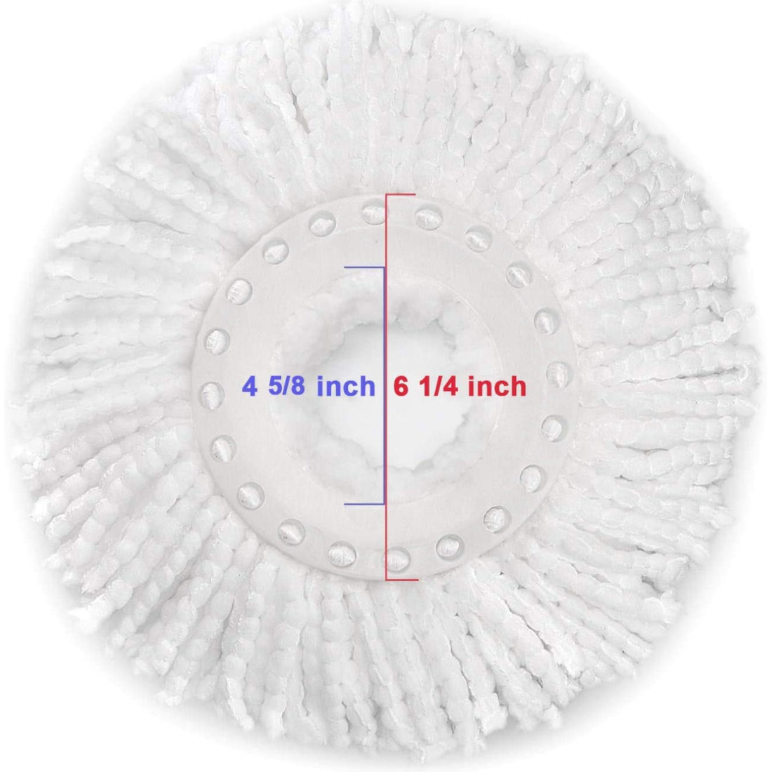 PALAK Spin Mop Refill Pack for Mopping Set, Microfiber Mop Refill Heads for Floor Cleaning (4 Pieces)