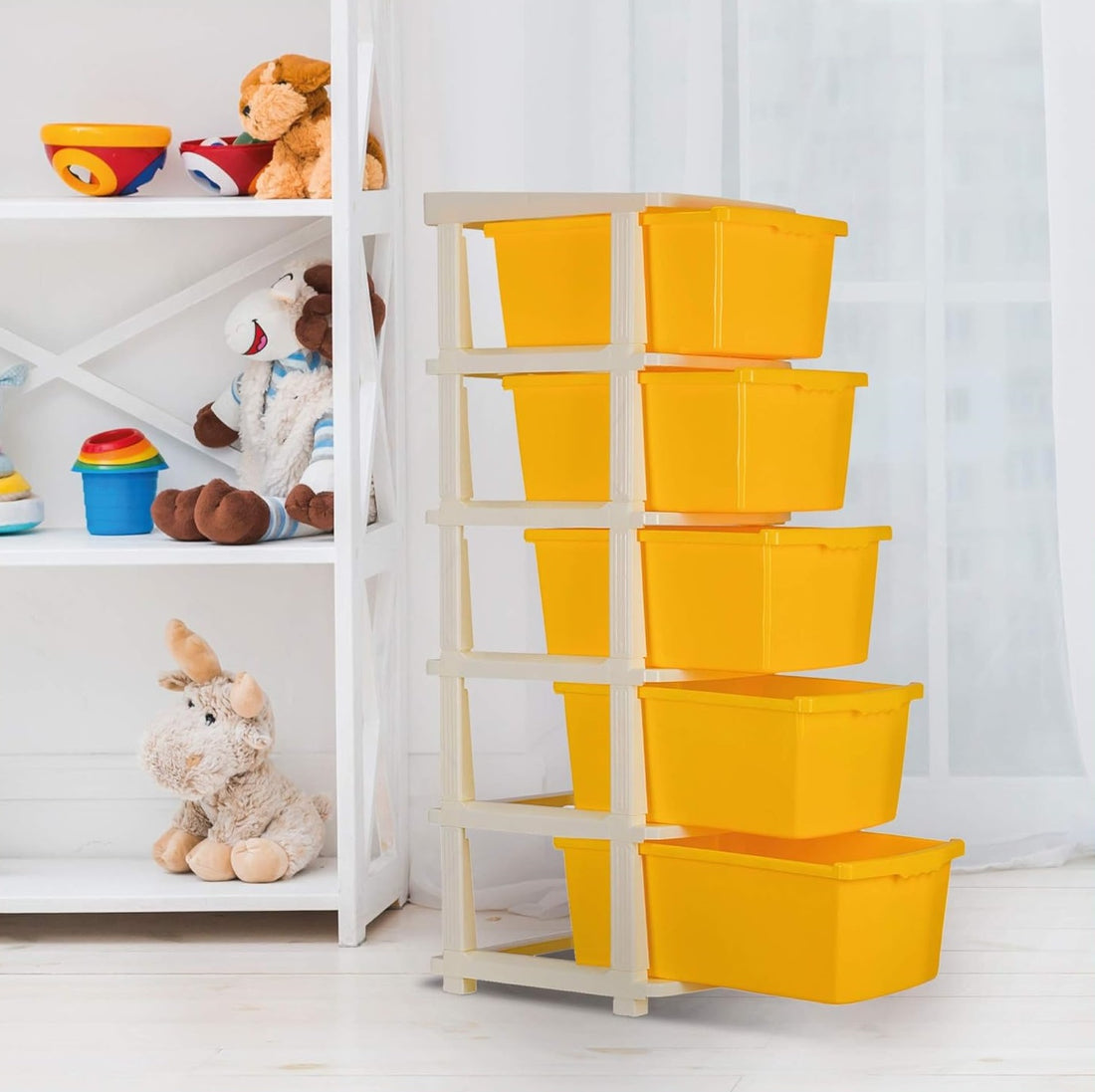 PALAK 6XL Classic Drawer Storage Unit (Yellow)