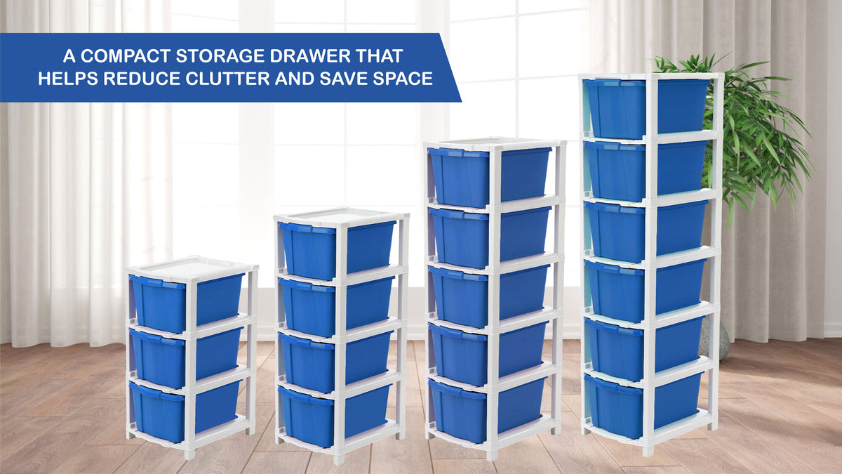 PALAK 5XL Classic Drawer Storage Unit (Blue)
