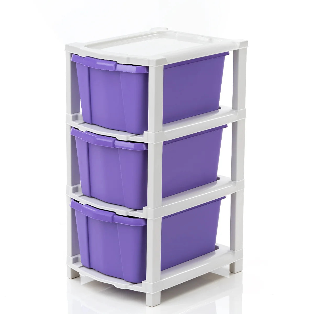 PALAK 3XL Classic Drawer Storage Unit (Purple)