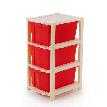 PALAK 3XL Classic Drawer Storage Unit (Red)