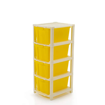 PALAK 4XL Classic Drawer Storage Unit (Yellow)