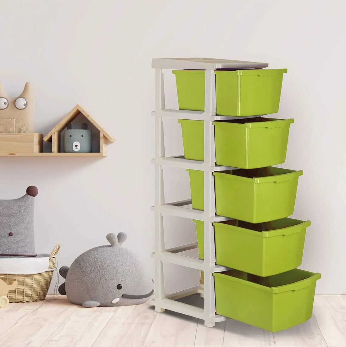 PALAK 5XL Classic Drawer Storage Unit (Green)