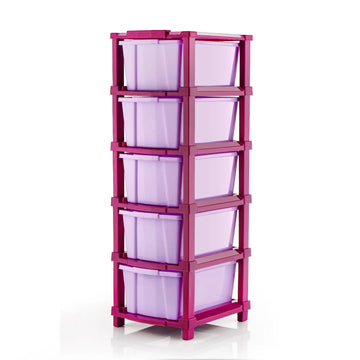 PALAK 5XL Classic Drawer Storage Unit – New Edition (Maganta)