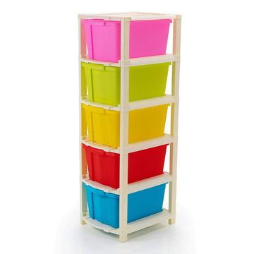 PALAK 5XL Classic Drawer Storage Unit (Multicolor)