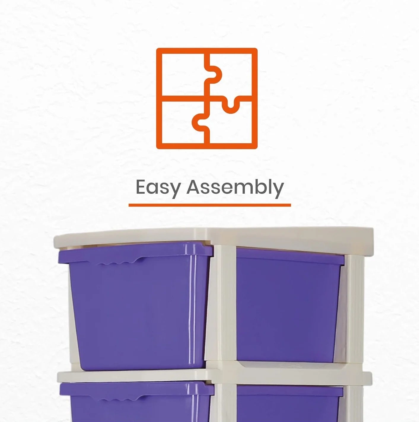 PALAK 5XL Classic Drawer Storage Unit (Purple)