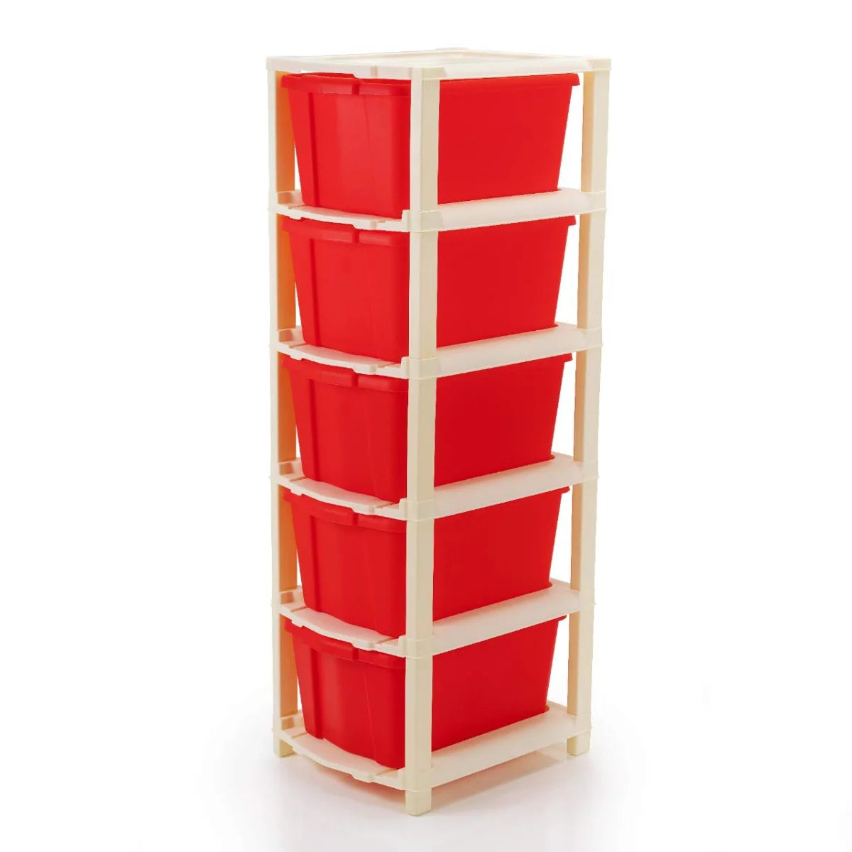 PALAK 5XL Classic Drawer Storage Unit (Red)