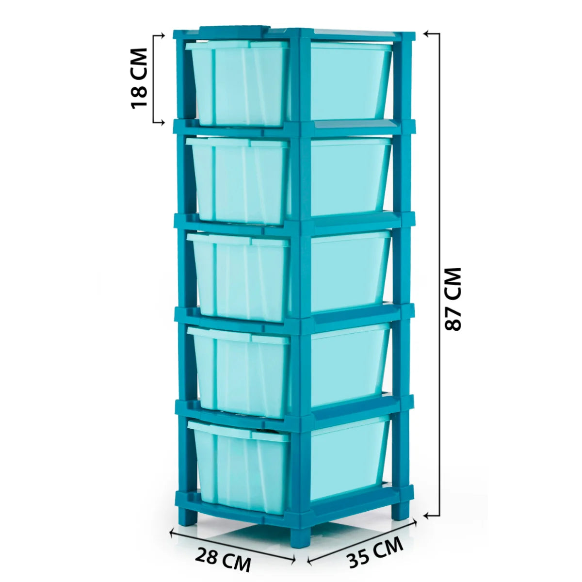 PALAK 5XL Classic Drawer Storage Unit – New Edition (Blue)