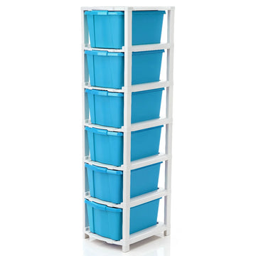 PALAK 6XL Classic Drawer Storage Unit (Blue)
