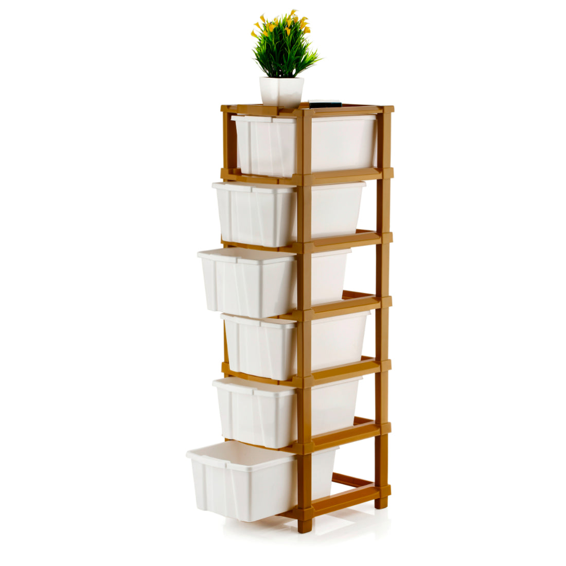 PALAK 6XL Classic Drawer Storage Unit – New Edition (White)