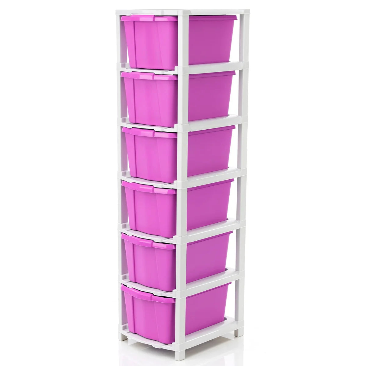 PALAK 6XL Classic Drawer Storage Unit (Pink)