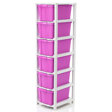 PALAK 6XL Classic Drawer Storage Unit (Pink)