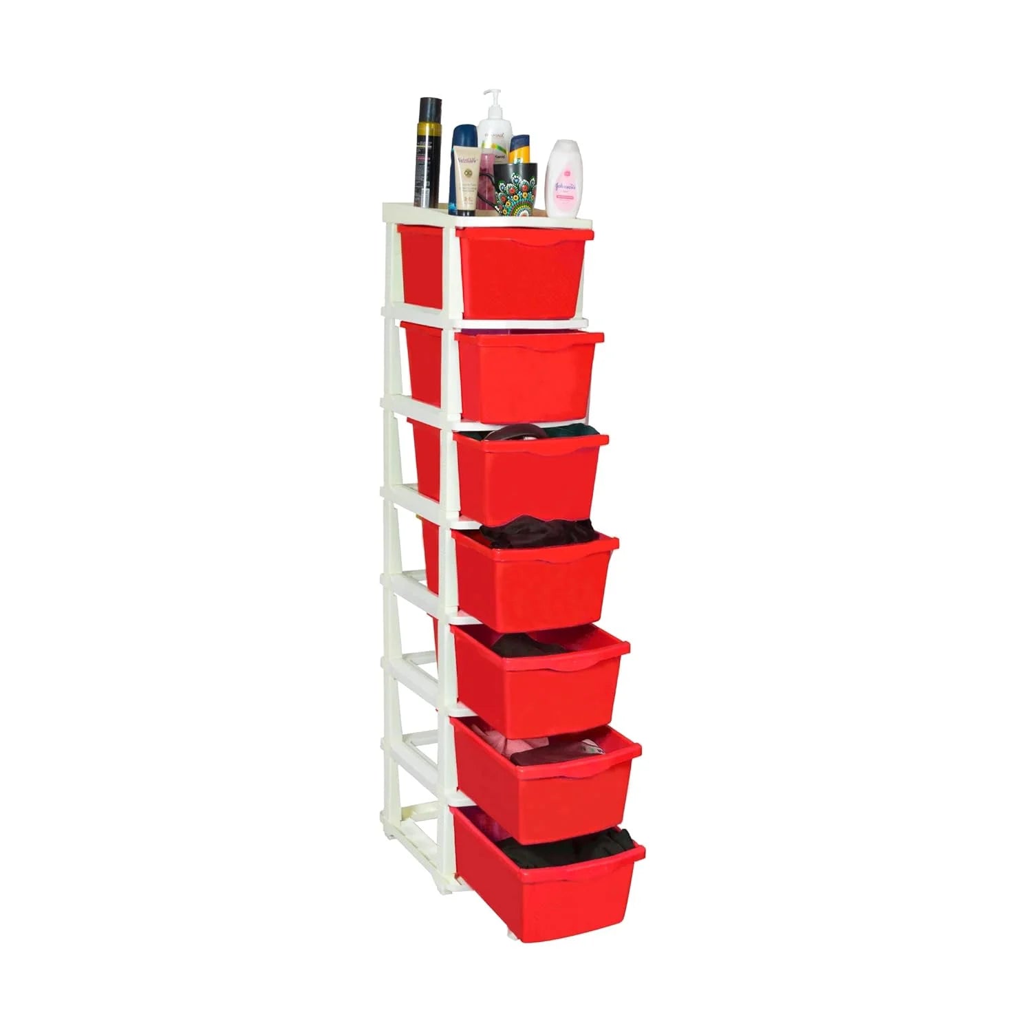 PALAK 6XL Classic Drawer Storage Unit (Red)