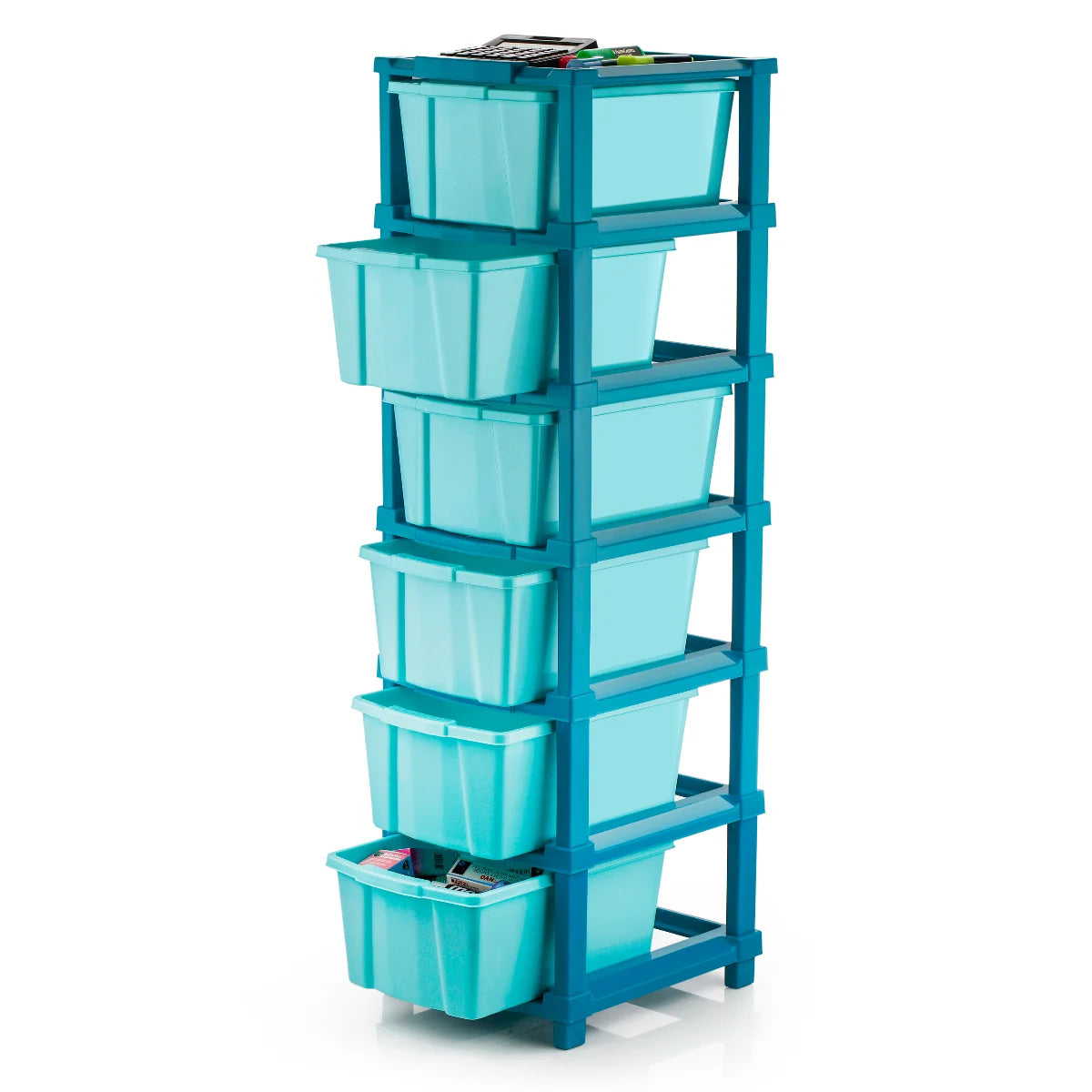 PALAK 6XL Classic Drawer Storage Unit – New Edition (Blue)
