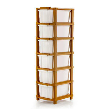 PALAK 6XL Classic Drawer Storage Unit – New Edition (White)
