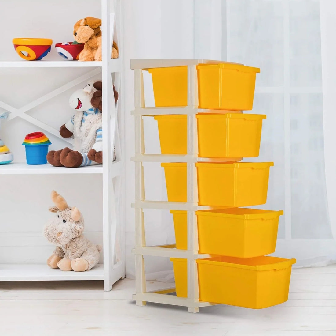 PALAK 6XL Classic Drawer Storage Unit (Yellow)