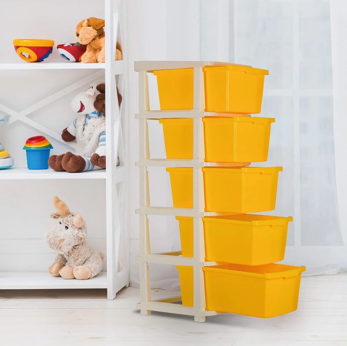 PALAK 6XL Classic Drawer Storage Unit (Yellow)