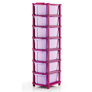 PALAK 7XL Classic Drawer Storage Unit – New Edition (Maganta)