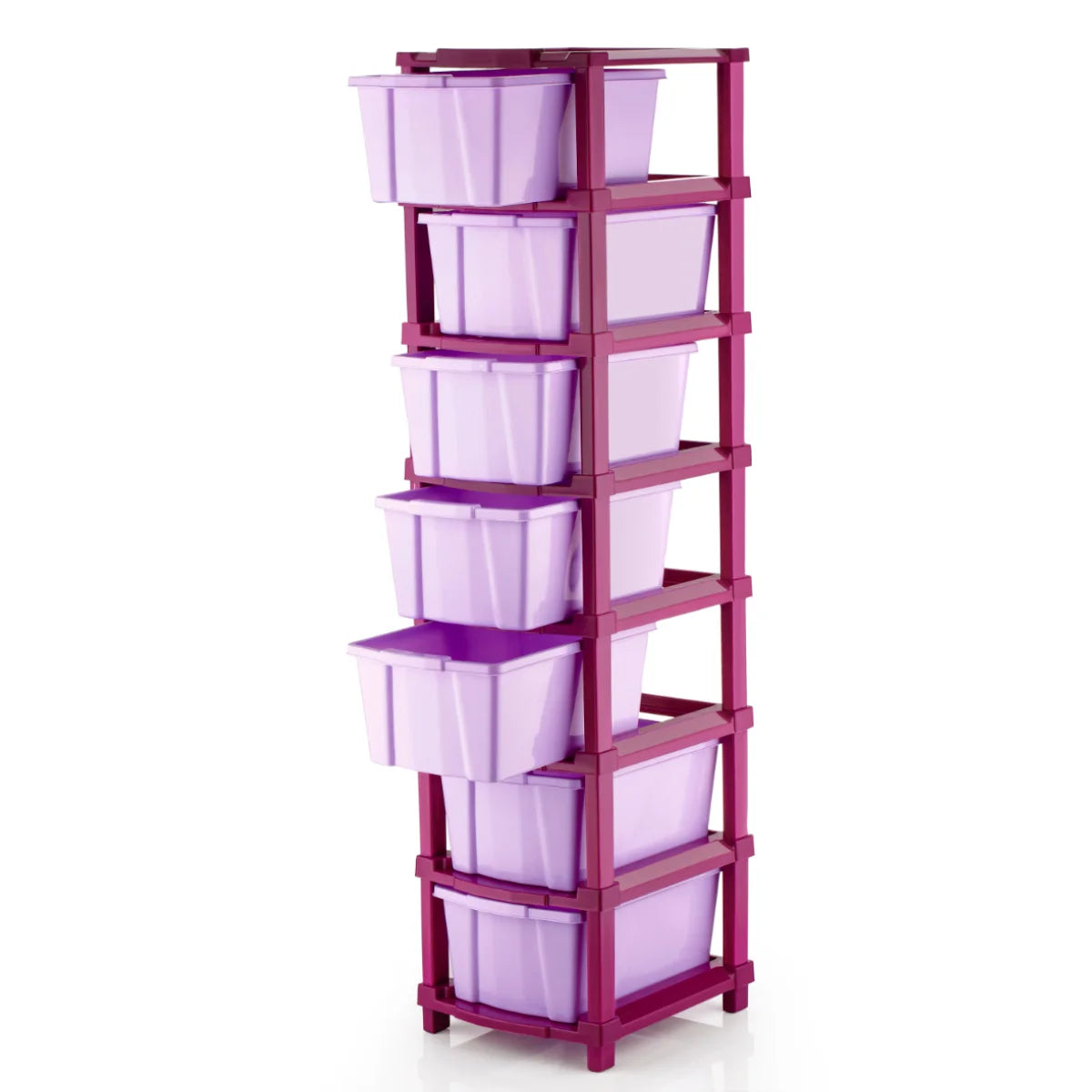 PALAK 7XL Classic Drawer Storage Unit – New Edition (Maganta)