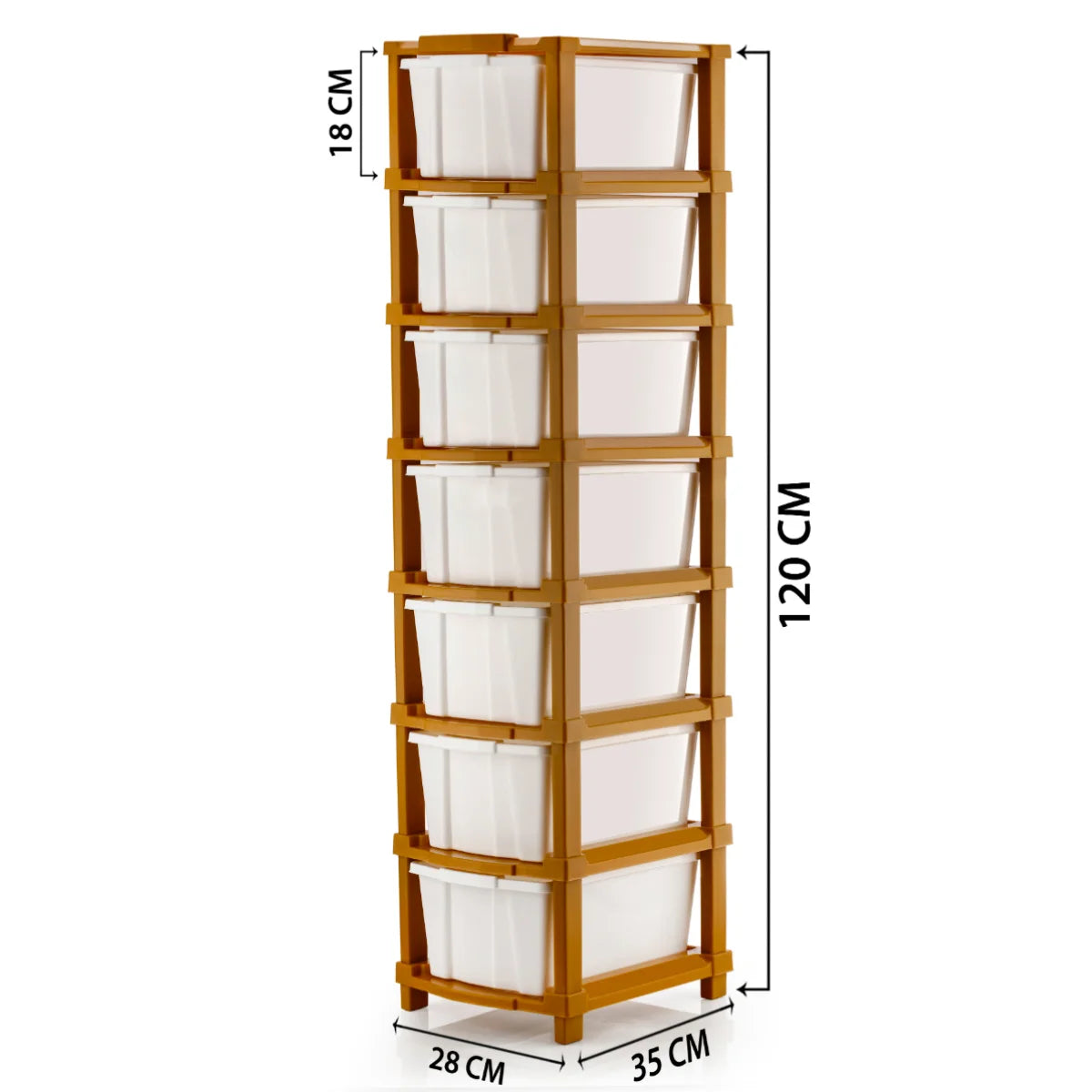 PALAK 7XL Classic Drawer Storage Unit – New Edition (White)