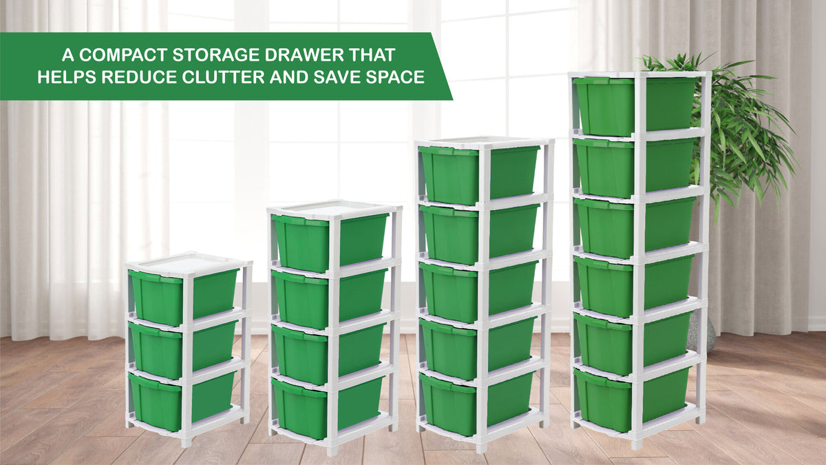 PALAK 6XL Classic Drawer Storage Unit (Green)