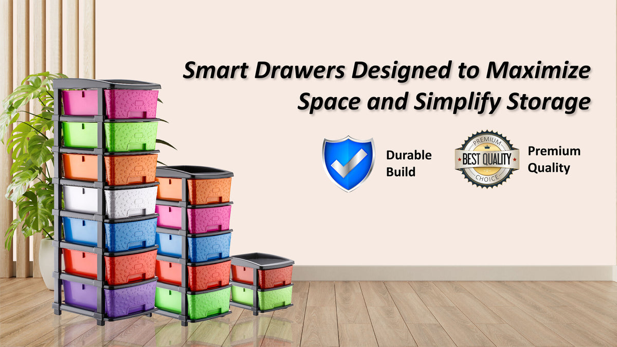 PALAK 2XL Stone Drawer Storage Unit (Multicolor)