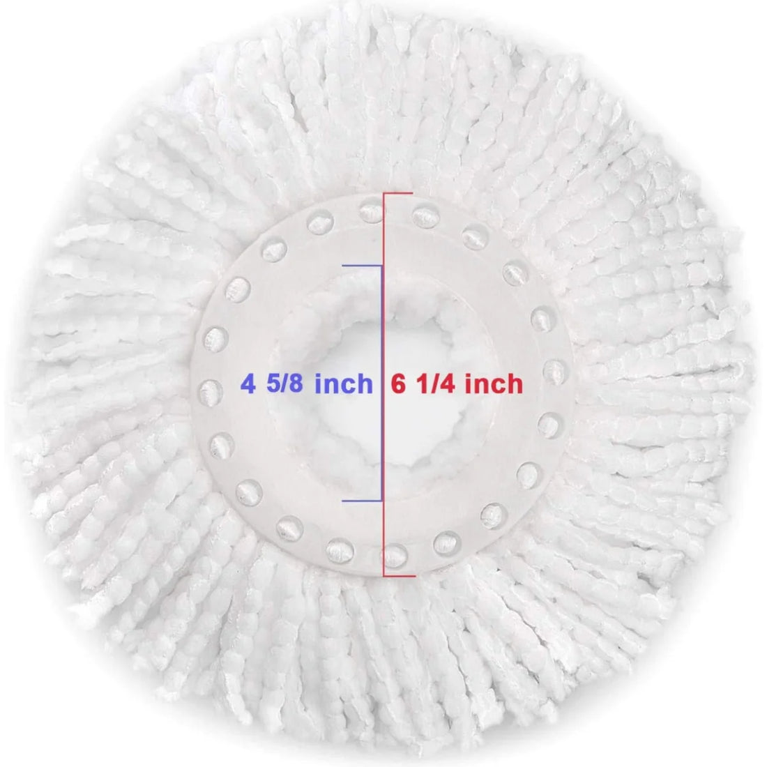 PALAK Spin Mop Refill Pack for Mopping Set, Microfiber Mop Refill Heads for Floor Cleaning (4 Pieces)
