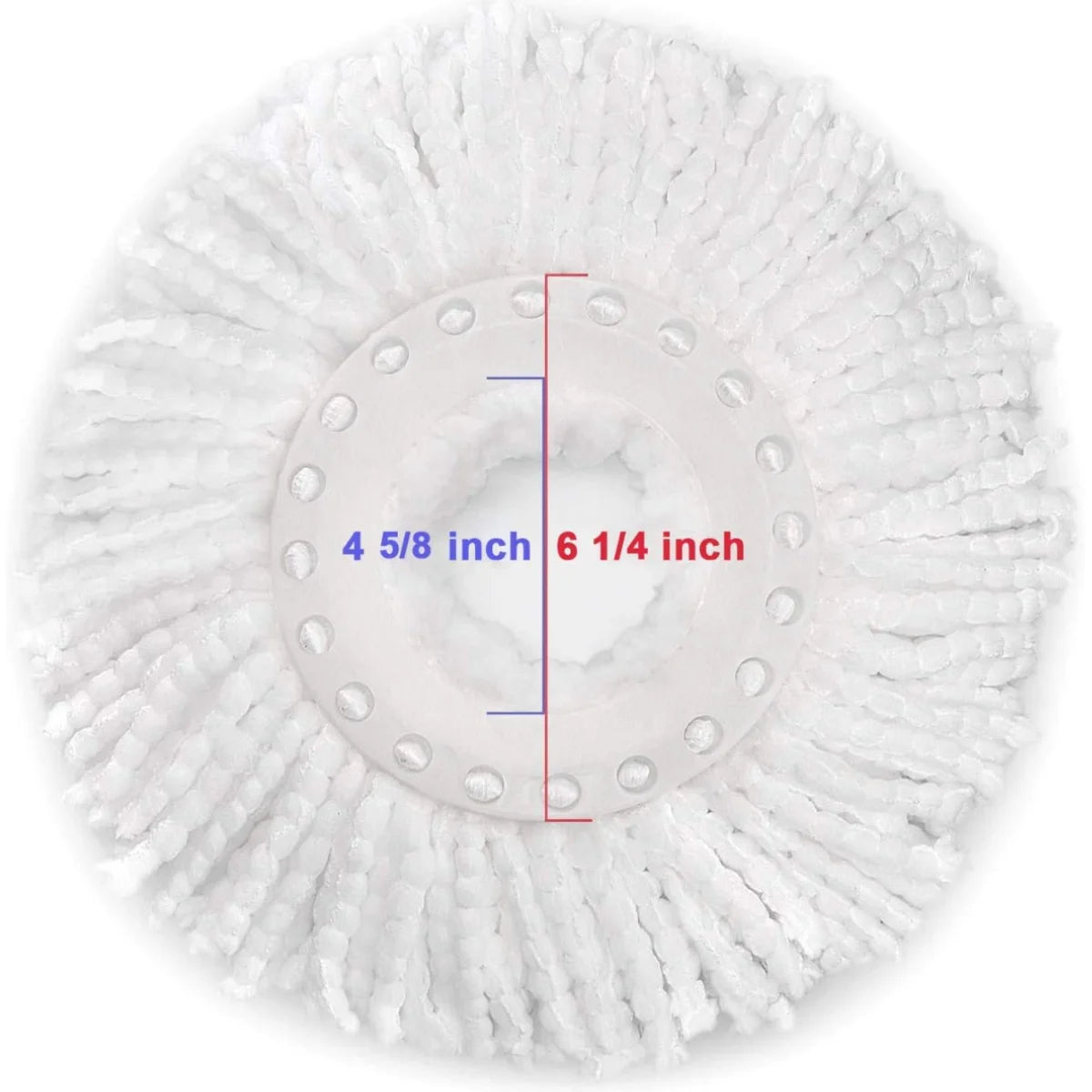 PALAK Spin Mop Refill Pack for Mopping Set, Microfiber Mop Refill Heads for Floor Cleaning (4 Pieces)