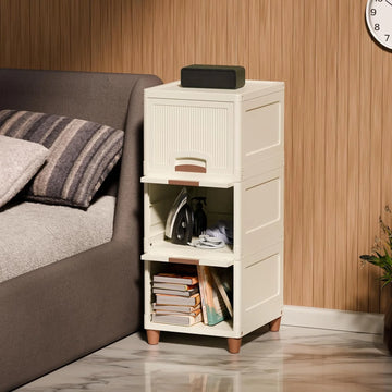PALAK 3XL Royal Cabinet Drawer Storage Unit (White)
