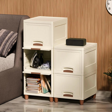 PALAK 5XL Royal Cabinet Drawer Storage Unit (White)
