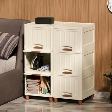 PALAK 6XL Royal Cabinet Drawer Storage Unit (White)