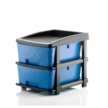 PALAK 2XL Stone Drawer Storage Unit (Blue)