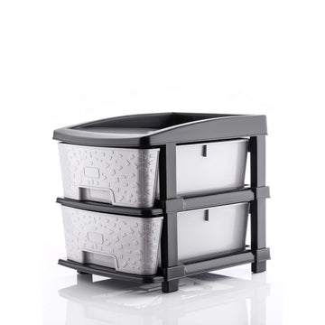 PALAK 2XL Stone Drawer Storage Unit (Grey)