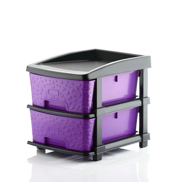 PALAK 2XL Stone Drawer Storage Unit (Purple)