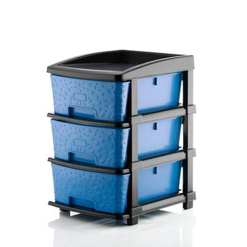 PALAK 3XL Stone Drawer Storage Unit (Blue)