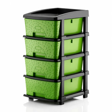 PALAK 4XL Stone Drawer Storage Unit (Green)