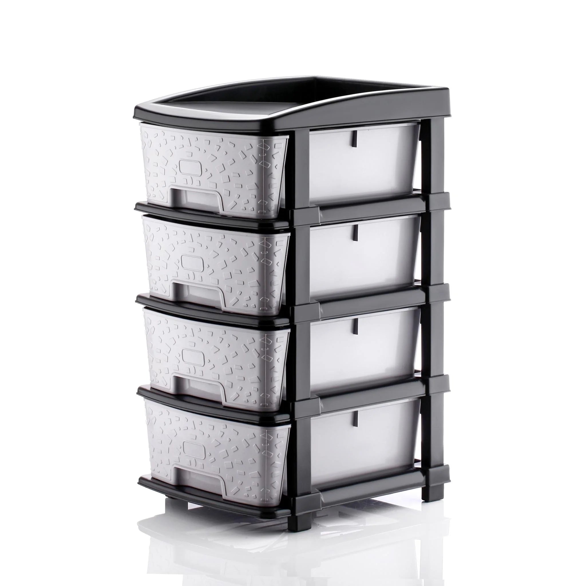 PALAK 4XL Stone Drawer Storage Unit (Grey)