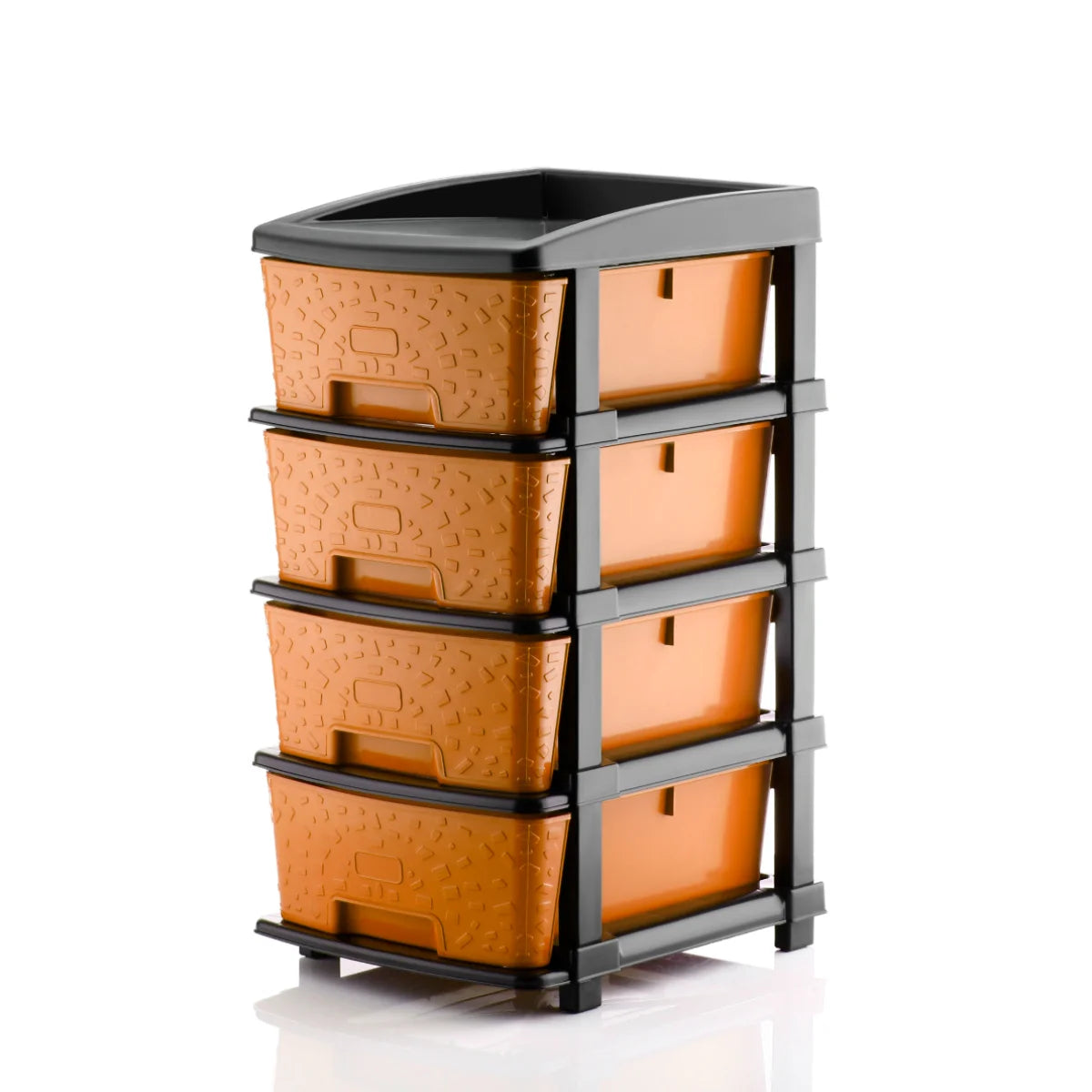 PALAK 4XL Stone Drawer Storage Unit (Orange)