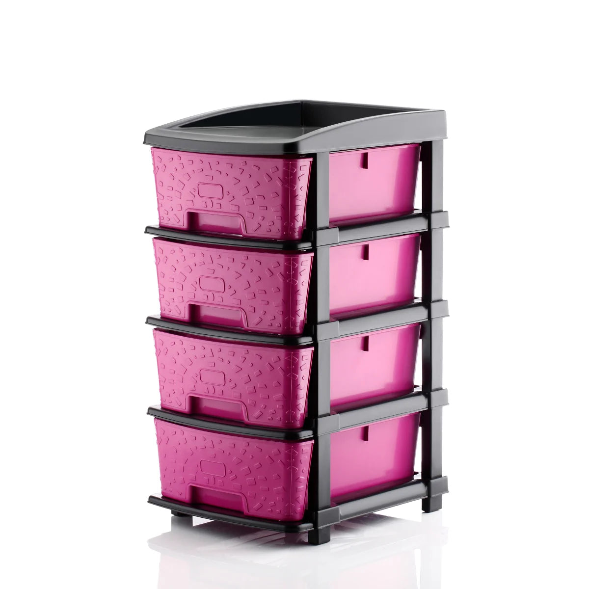 PALAK 4XL Stone Drawer Storage Unit (Pink)