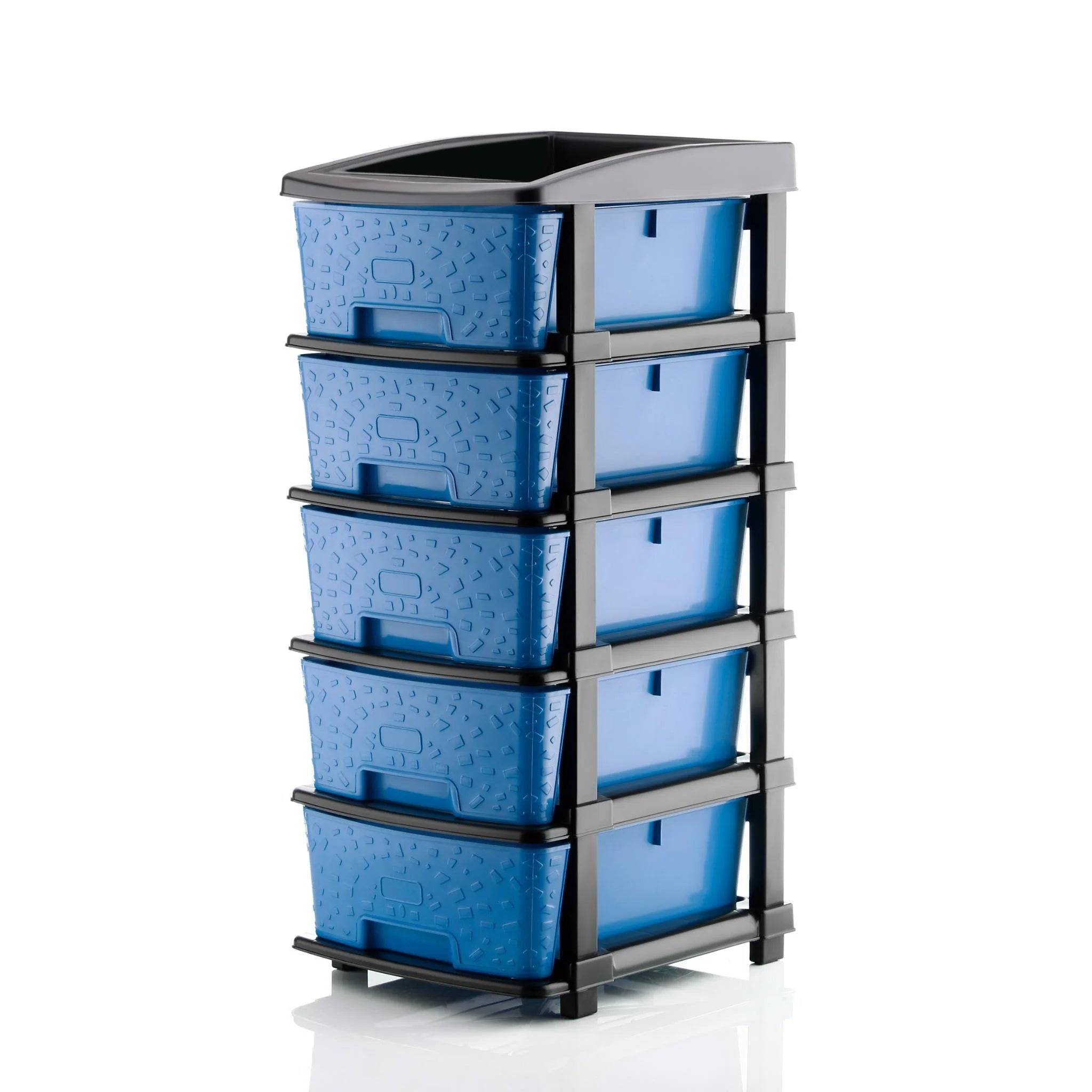 PALAK 5XL Stone Drawer Storage Unit (Blue)