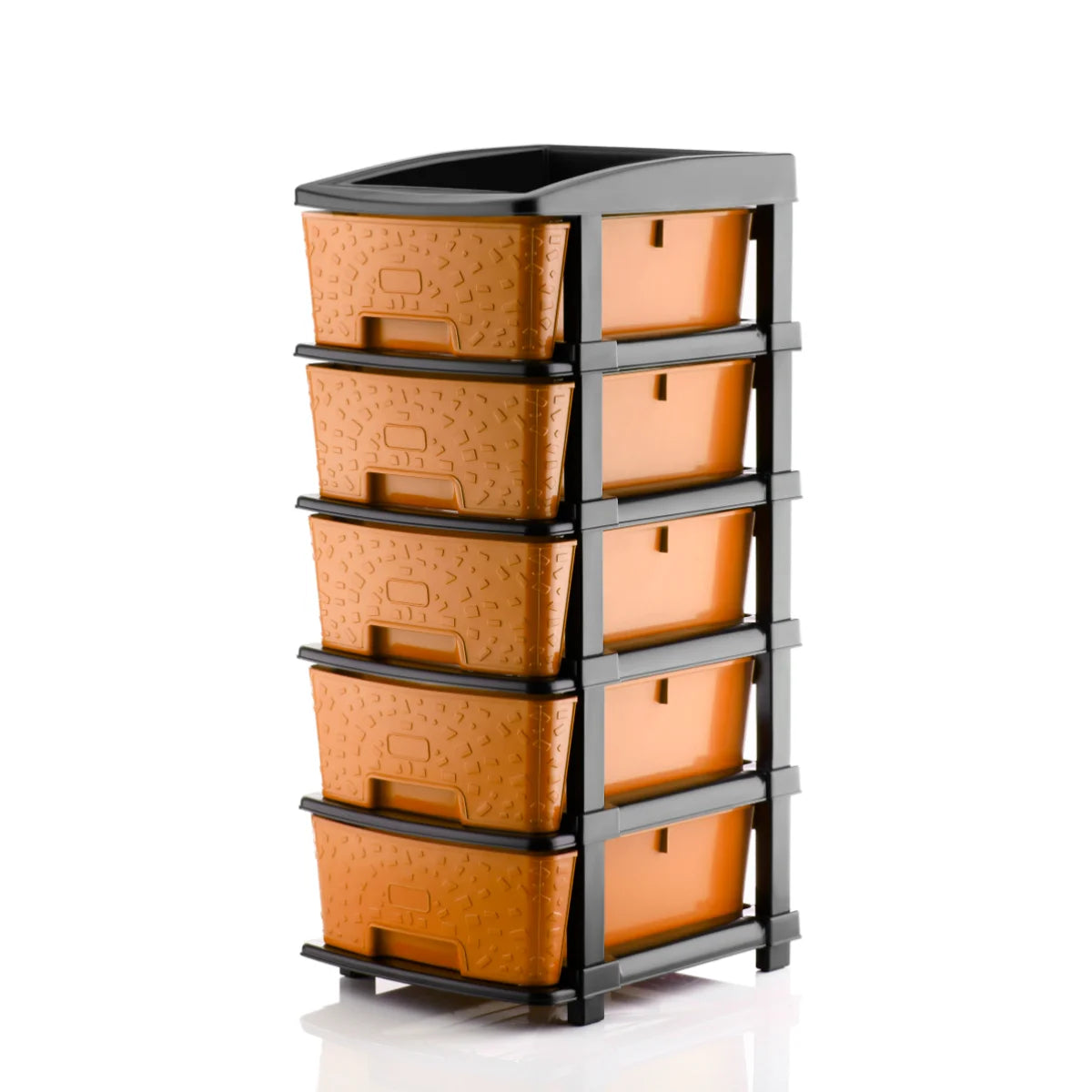 PALAK 5XL Stone Drawer Storage Unit (Orange)