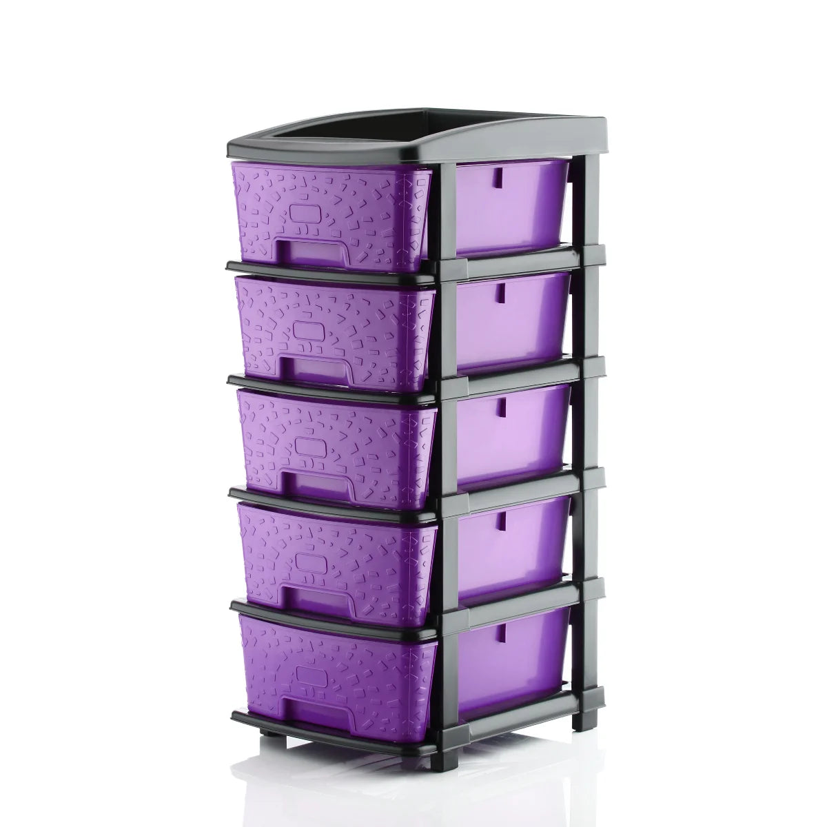 PALAK 5XL Stone Drawer Storage Unit (Purple)