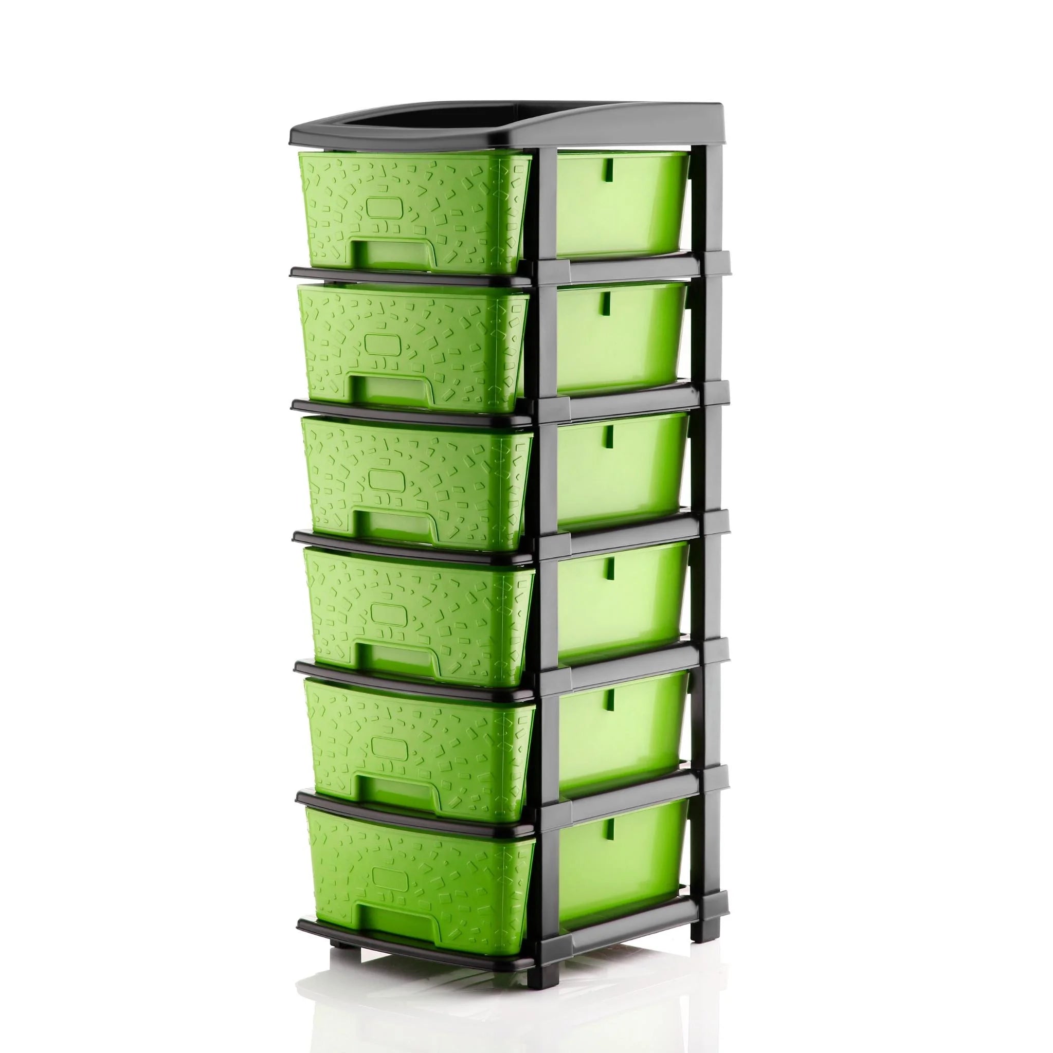 PALAK 6XL Stone Drawer Storage Unit (Green)