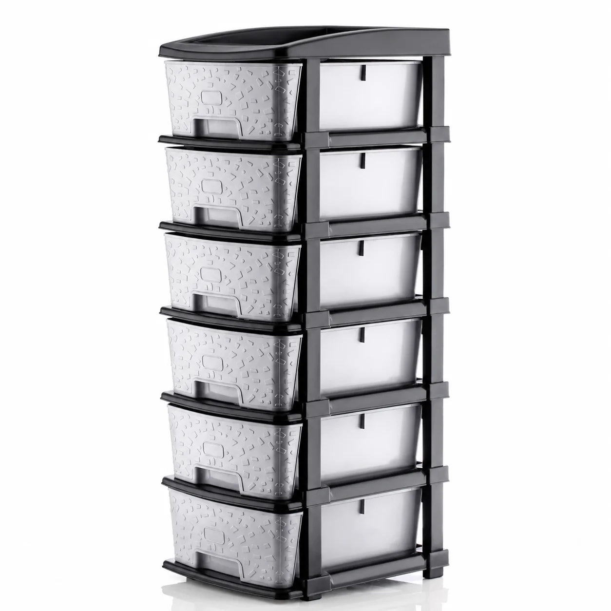 PALAK 6XL Stone Drawer Storage Unit (Grey)
