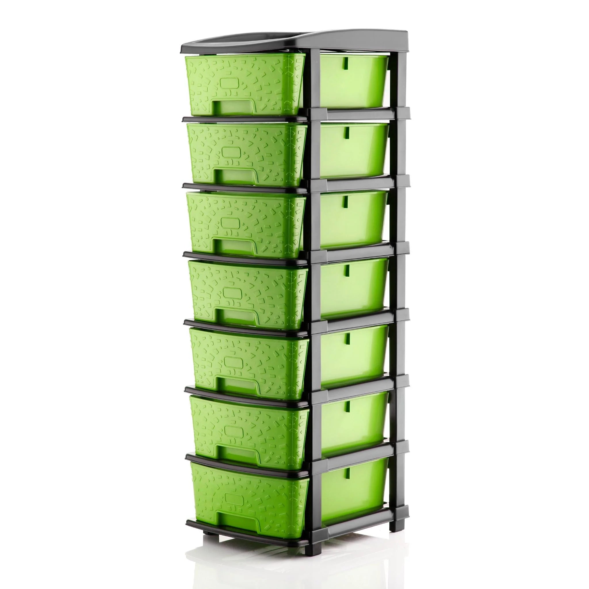 PALAK 7XL Stone Drawer Storage Unit (Green)