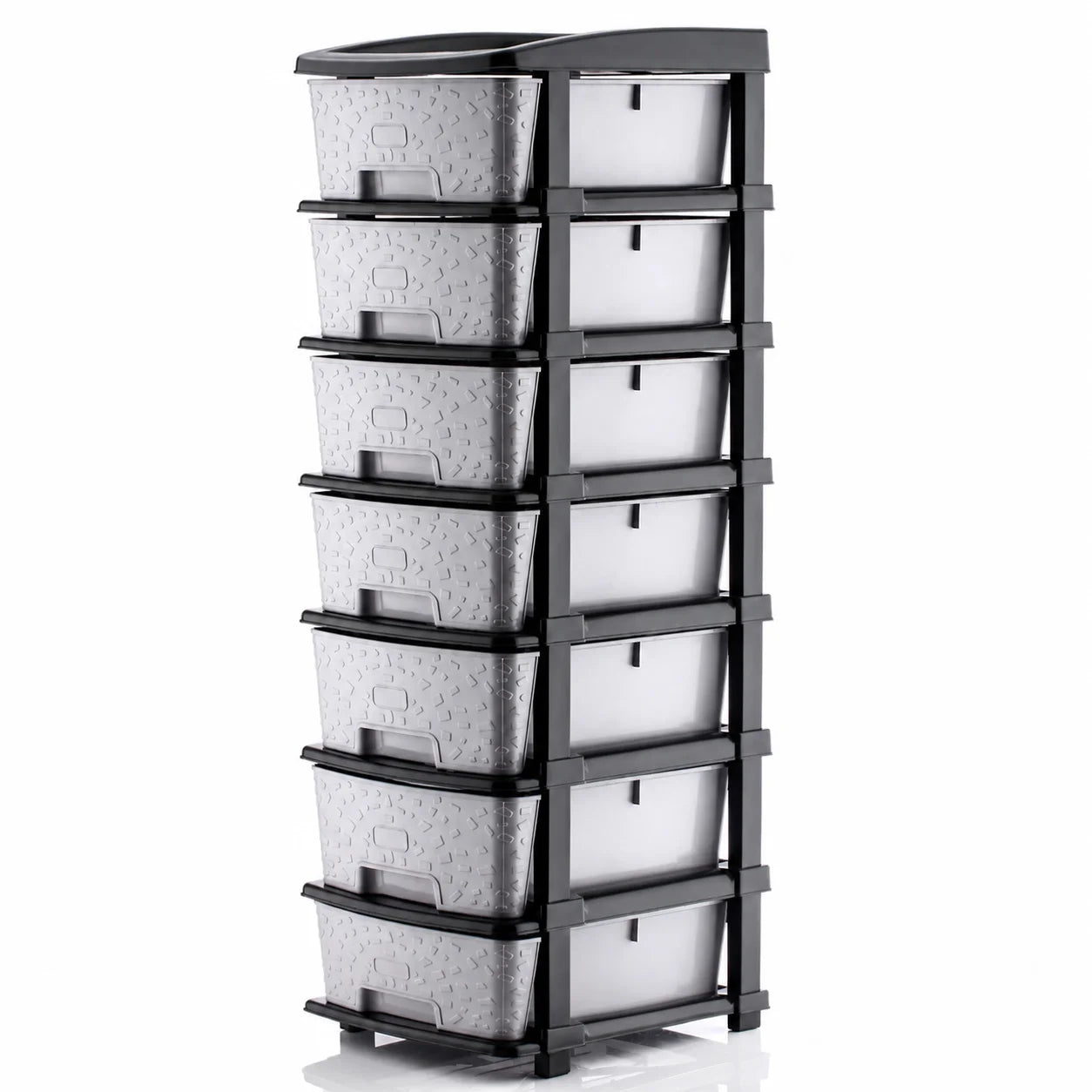 PALAK 7XL Stone Drawer Storage Unit (Grey)