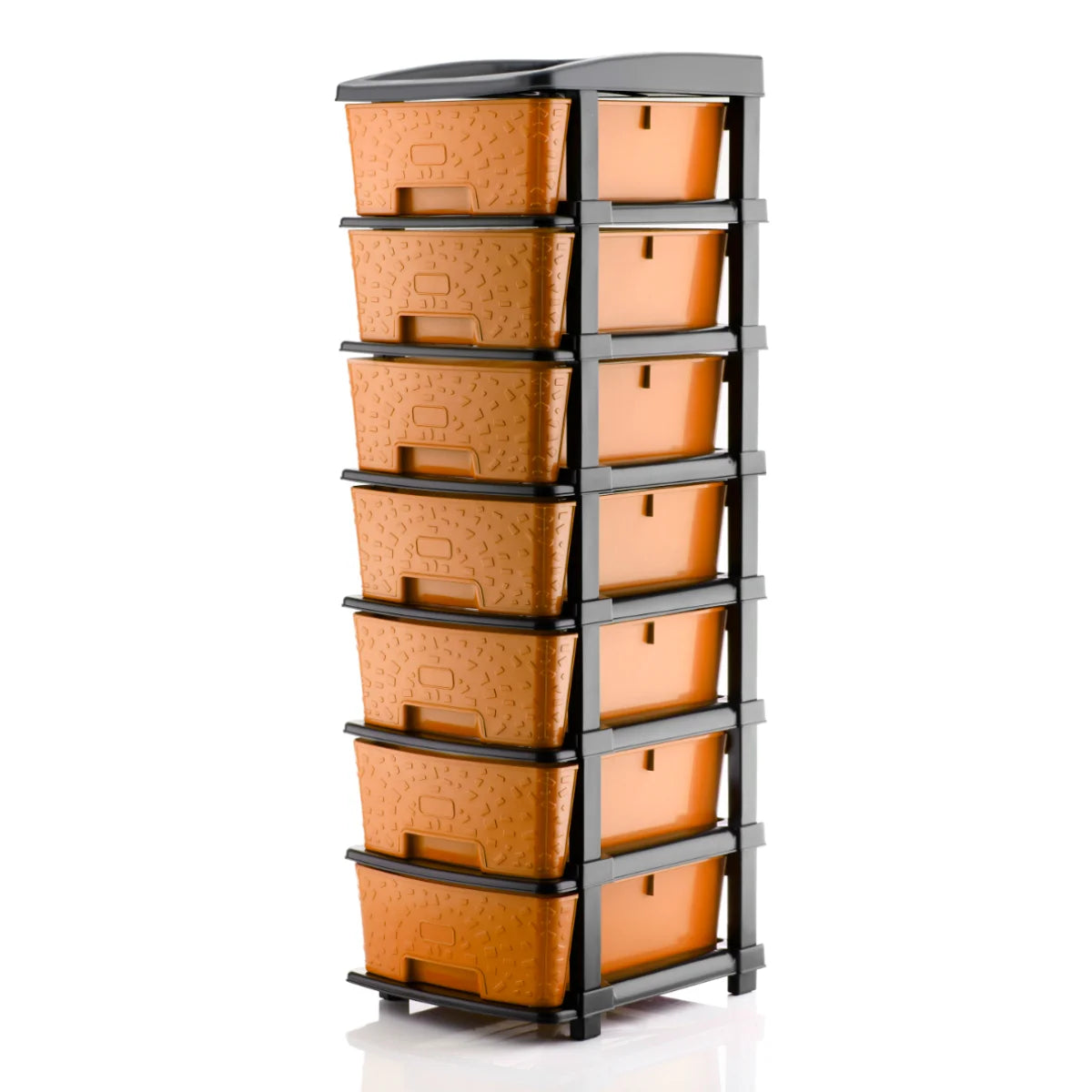 PALAK 7XL Stone Drawer Storage Unit (Orange)