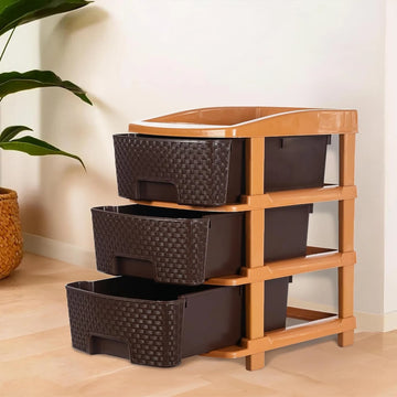 PALAK 3XL Super Drawer Storage Unit (Brown)